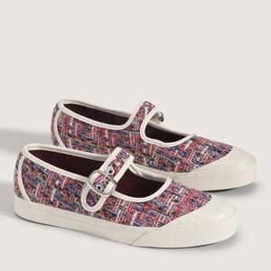 NEW VANS Premium Mary Jane Lowpro Shoe Color: Mauvewood Pink Tweed  M 7.5 W 9